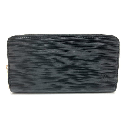 LOUIS VUITTON Long Wallet Purse M64838 Epi Leather black Epi Zippy wallet