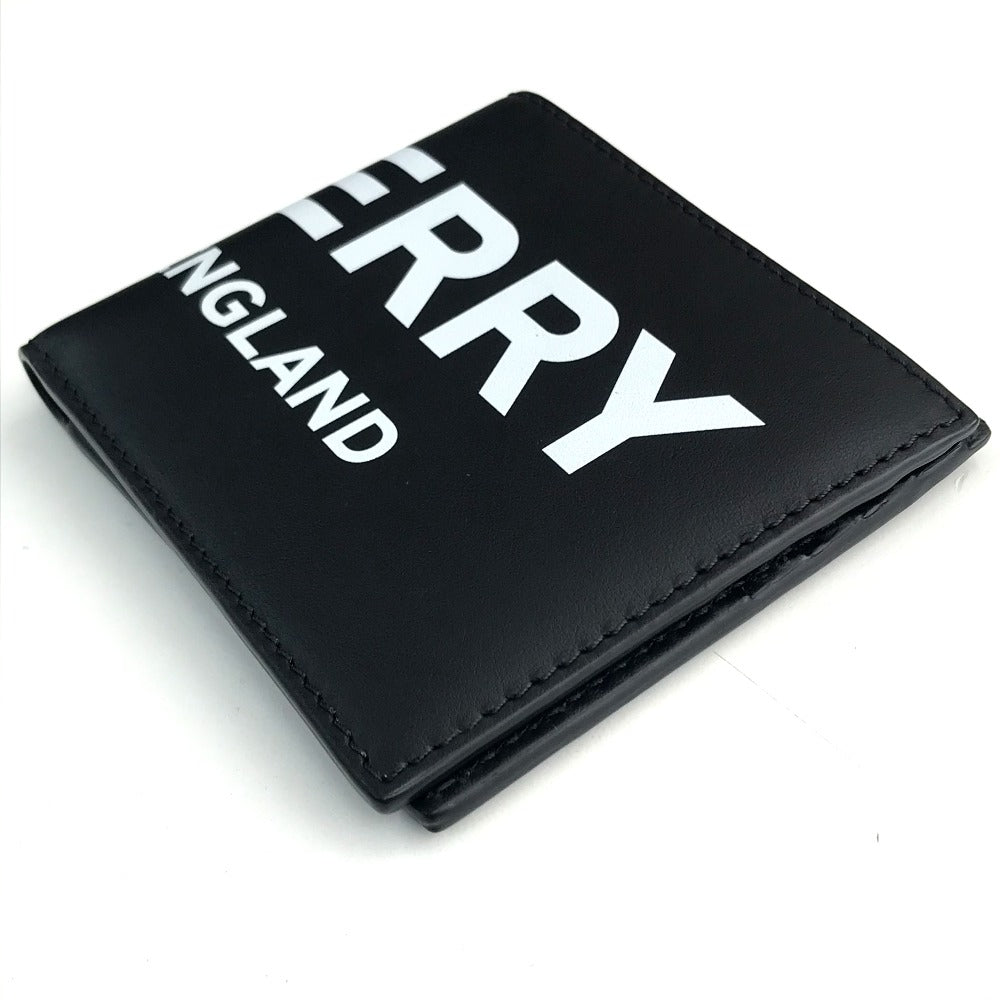 BURBERRY Folded wallet 8013919 leather black logo Wallet