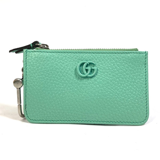 GUCCI Coin case 701070 leather Green type GG Marmont