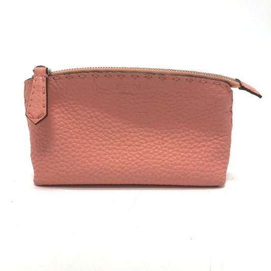 FENDI Pouch 8N0114 leather pink Celeria