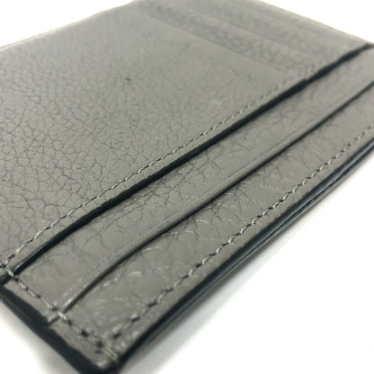 FENDI Card Case 7M0310 leather gray FF Baguette mens Used Authentic