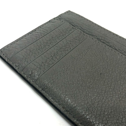 FENDI Card Case 7M0310 leather gray FF Baguette mens Used Authentic