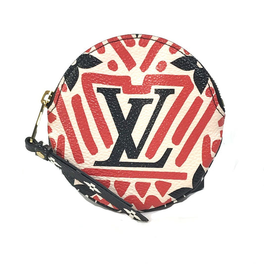 LOUIS VUITTON Coin case M69505 Monogram canvas Red x white x black LV Clafoutis Portonet Ron