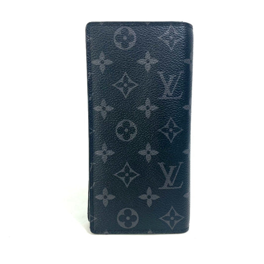 LOUIS VUITTON Long Wallet Purse M61697 Monogram Eclipse Canvas black Monogram Eclipse Portefeuille Braza