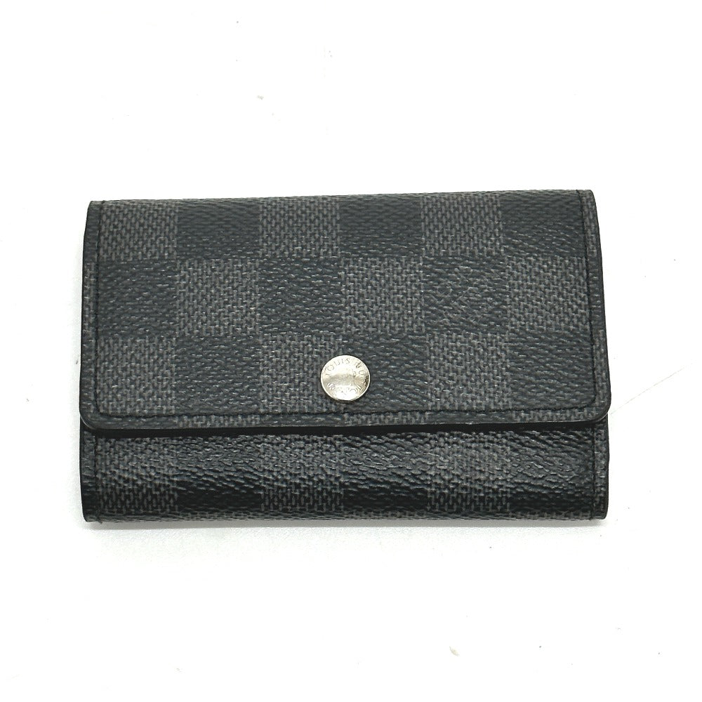 LOUIS VUITTON Key case Key holder  N62662 Damier Grafitto Canvas black Damier Grafitte Multicles6