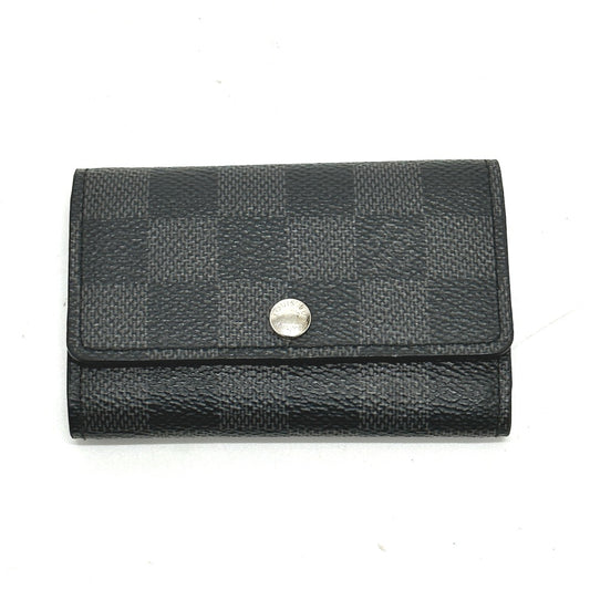 LOUIS VUITTON Key case Key holder  N62662 Damier Grafitto Canvas black Damier Grafitte Multicles6