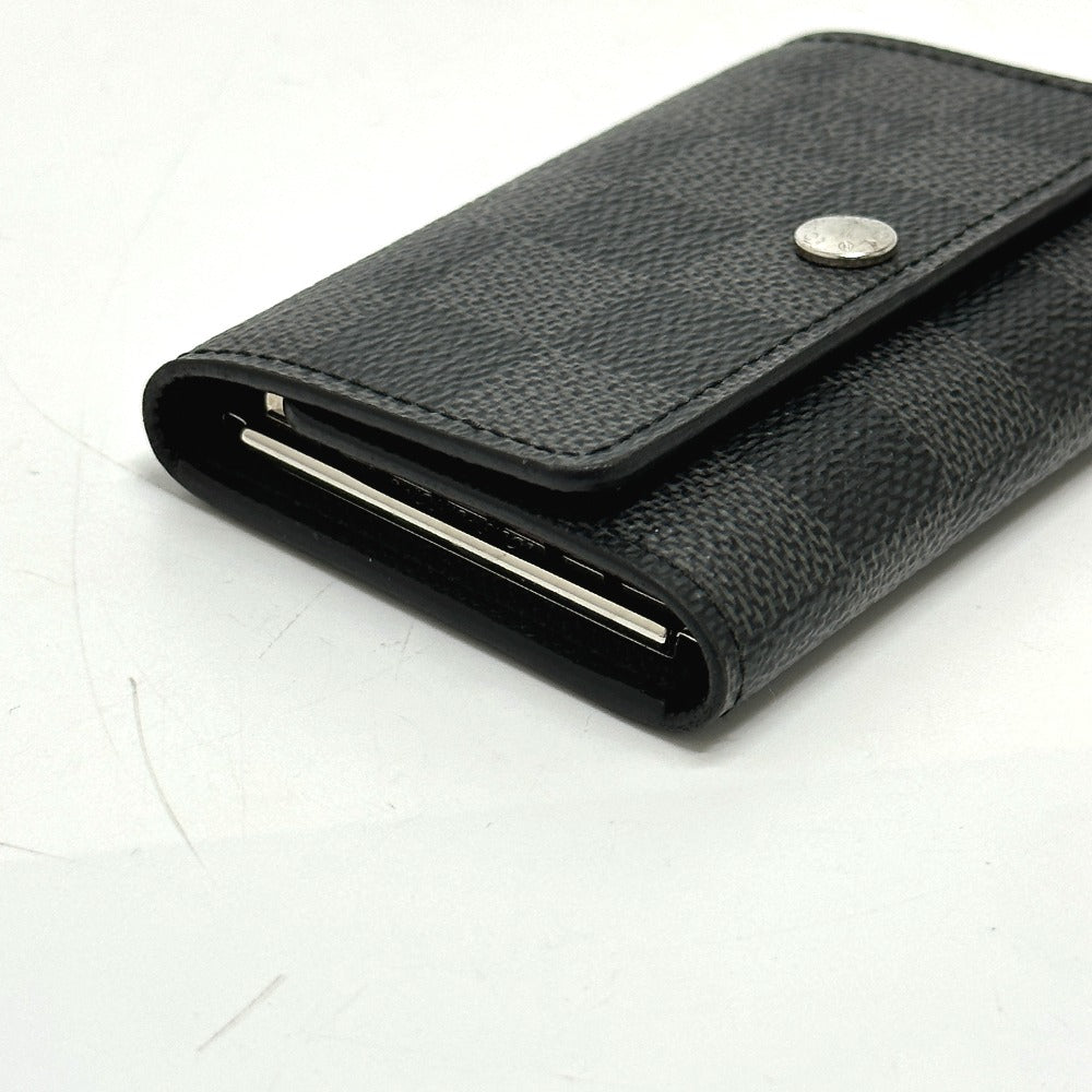LOUIS VUITTON Key case Key holder  N62662 Damier Grafitto Canvas black Damier Grafitte Multicles6