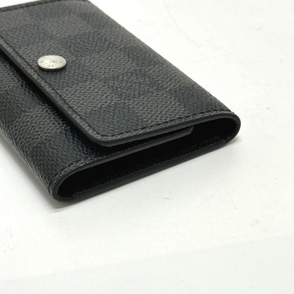 LOUIS VUITTON Key case Key holder  N62662 Damier Grafitto Canvas black Damier Grafitte Multicles6