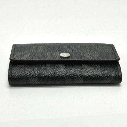 LOUIS VUITTON Key case Key holder  N62662 Damier Grafitto Canvas black Damier Grafitte Multicles6