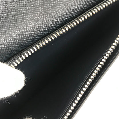 LOUIS VUITTON Long Wallet Purse M30502 Taiga Leather Dark Navy type Taiga Portefeuille Braza