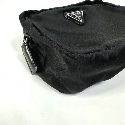 PRADA Pouch NM340X Nylon black Triangle logo plate