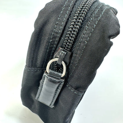 PRADA Pouch NM340X Nylon black Triangle logo plate