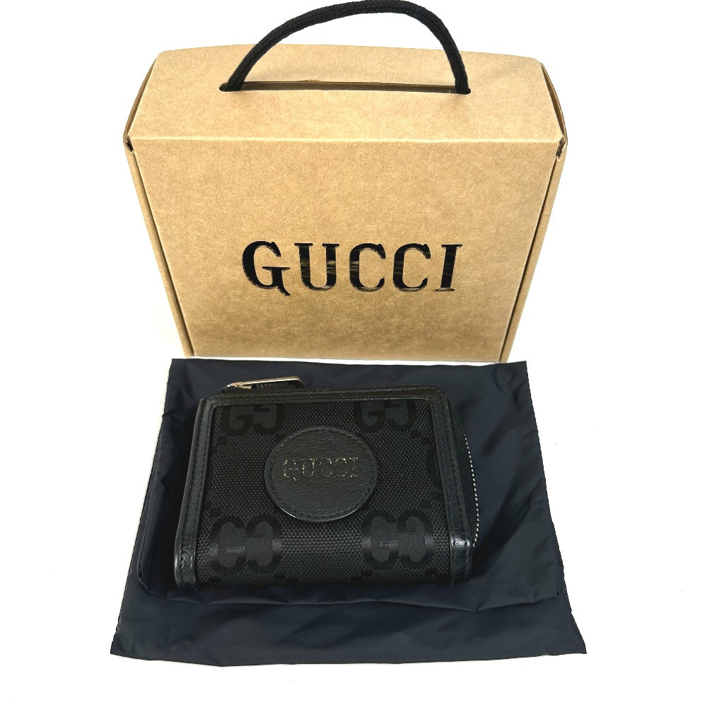 GUCCI Coin case 657587 leather black GG Off the grid