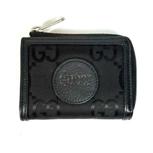 GUCCI Coin case 657587 leather black GG Off the grid