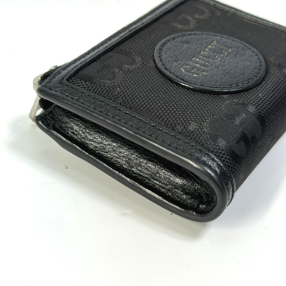 GUCCI Coin case 657587 leather black GG Off the grid
