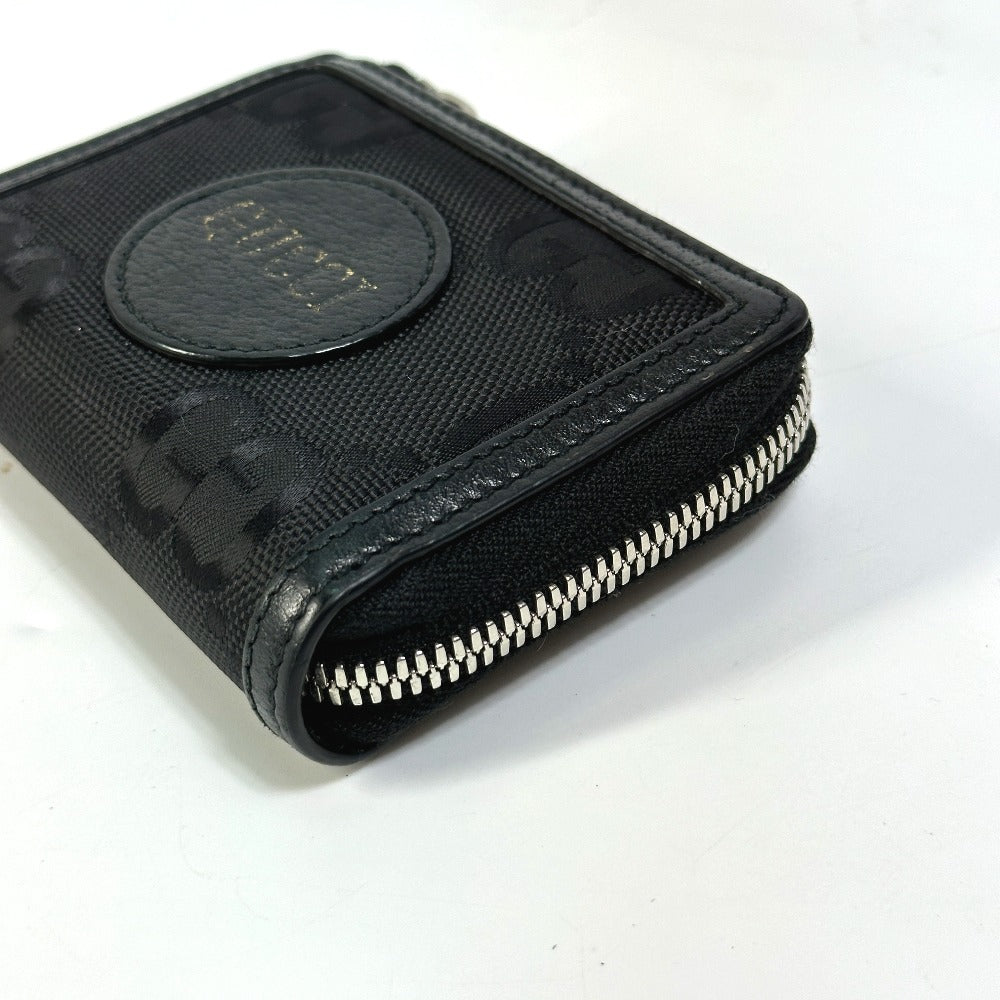GUCCI Coin case 657587 leather black GG Off the grid