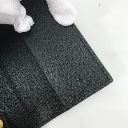 GUCCI Key case Key holder  435305 leather black GG Marmont six hooks