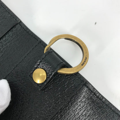 GUCCI Key case Key holder  435305 leather black GG Marmont six hooks