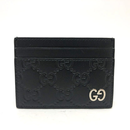 GUCCI Card Case 473927 leather black Sima