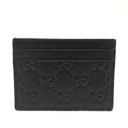 GUCCI Card Case 473927 leather black Sima