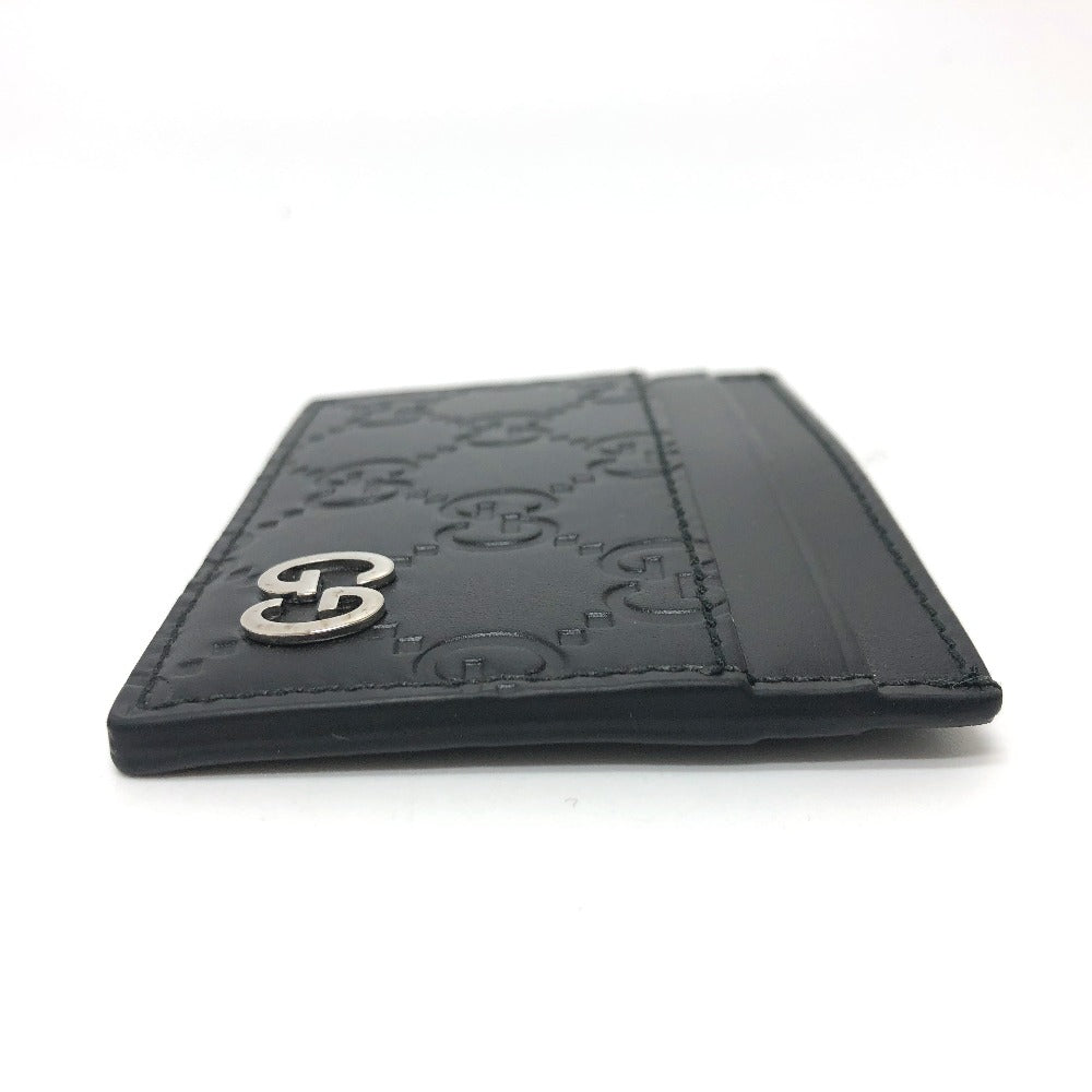 GUCCI Card Case 473927 leather black Sima