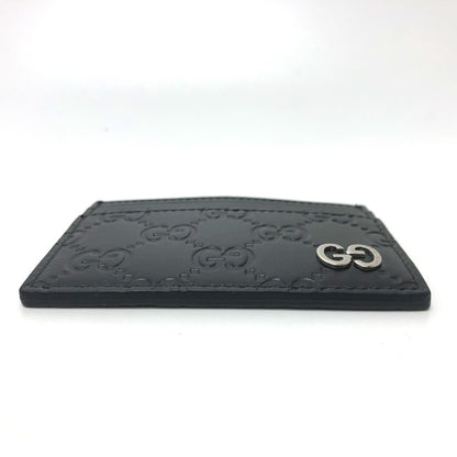 GUCCI Card Case 473927 leather black Sima