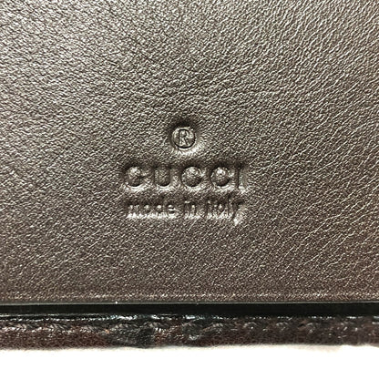 GUCCI Key case Key holder  203551 leather Brown GG Heart plate
