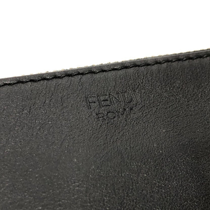 FENDI Clutch bag 7N0078  leather black LOVE mens Used Authentic