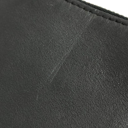 FENDI Clutch bag 7N0078  leather black LOVE mens Used Authentic