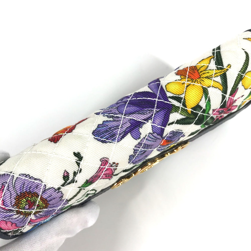 GUCCI Long Wallet Purse 536352 canvas multicolor Flora Floral Flower GG Continental wallet