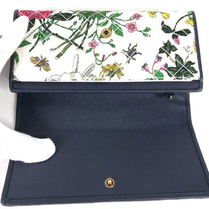 GUCCI Long Wallet Purse 536352 canvas multicolor Flora Floral Flower GG Continental wallet