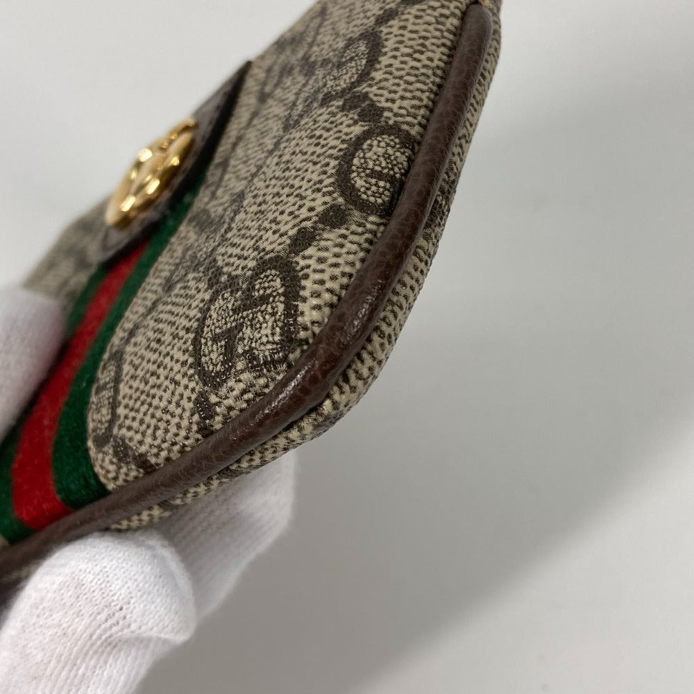 GUCCI Key case Key holder  671722 GG Supreme Canvas beige GG Supreme Ofidia
