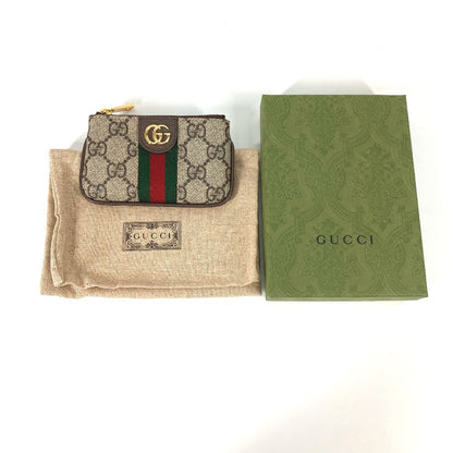 GUCCI Key case Key holder  671722 GG Supreme Canvas beige GG Supreme Ofidia
