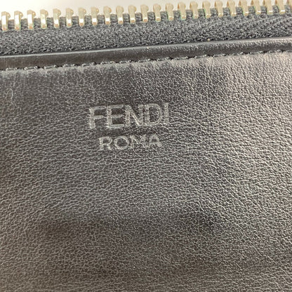FENDI Clutch bag 7N0078 leather black monster