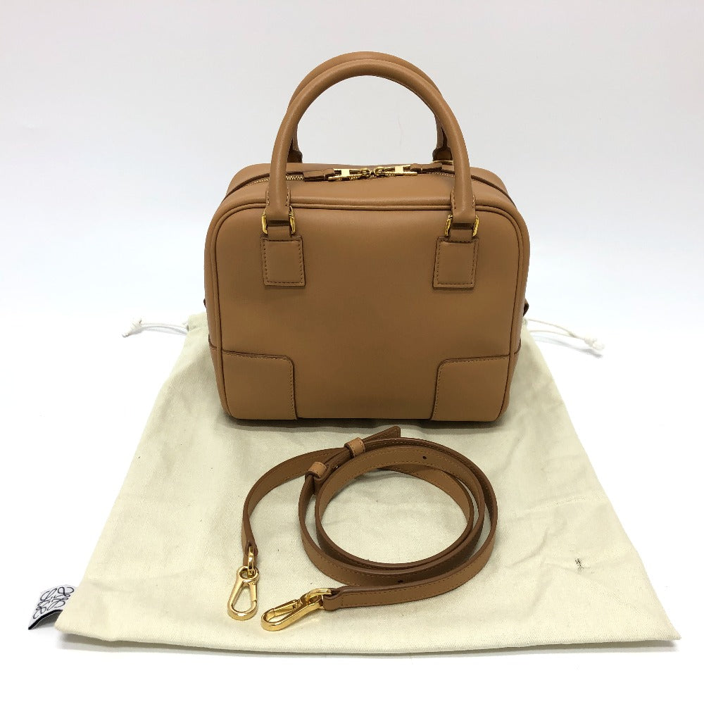 LOEWE Handbag A039N10X032586 Nappa leather beige Amazona 19 Square Women Used Authentic