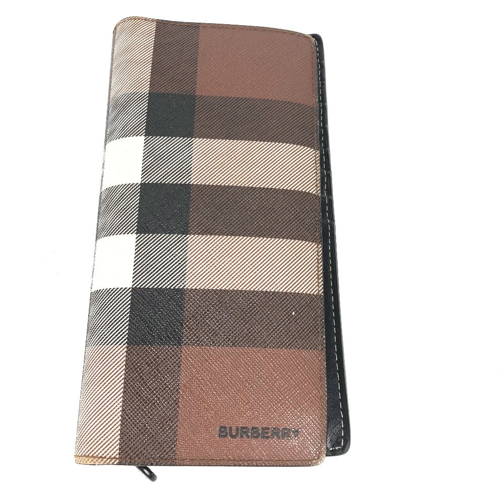BURBERRY Long Wallet Purse 8052803 PVC Brown Long wallet giant check