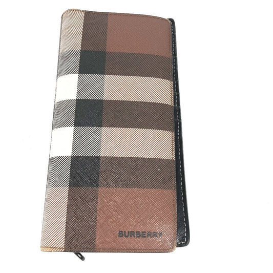 BURBERRY Long Wallet Purse 8052803 PVC Brown Long wallet giant check