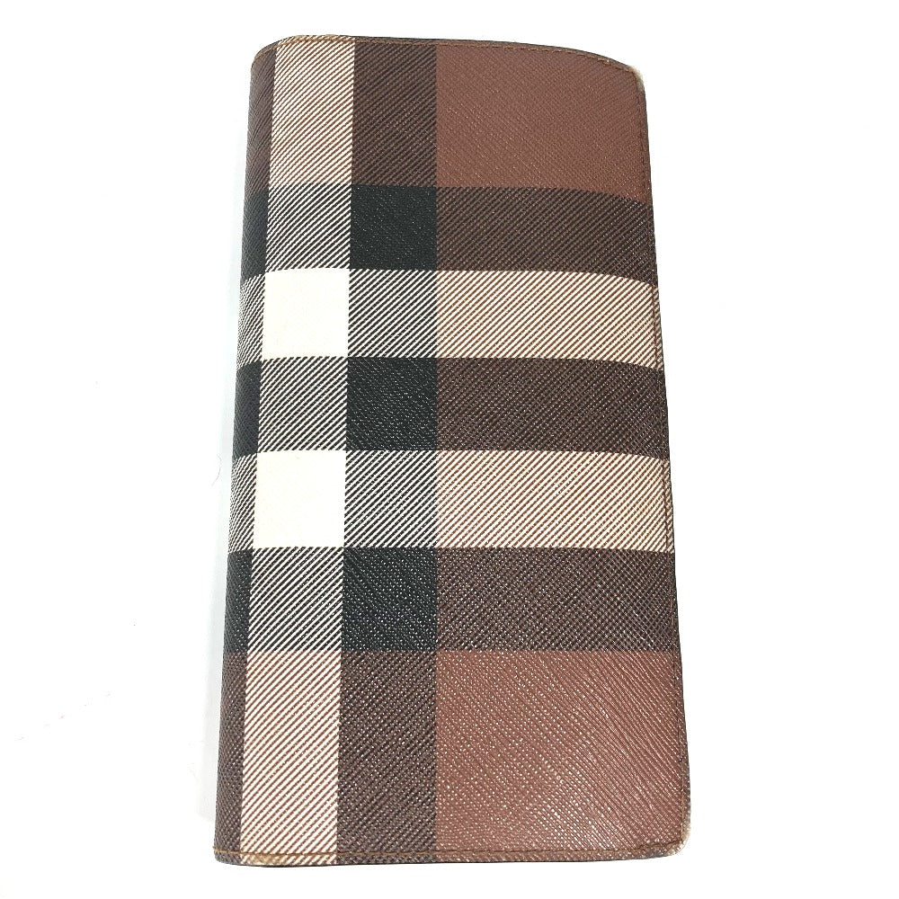 BURBERRY Long Wallet Purse 8052803 PVC Brown Long wallet giant check