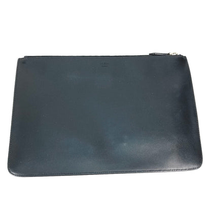 FENDI Clutch bag 7N0078 leather black Monster Bugs