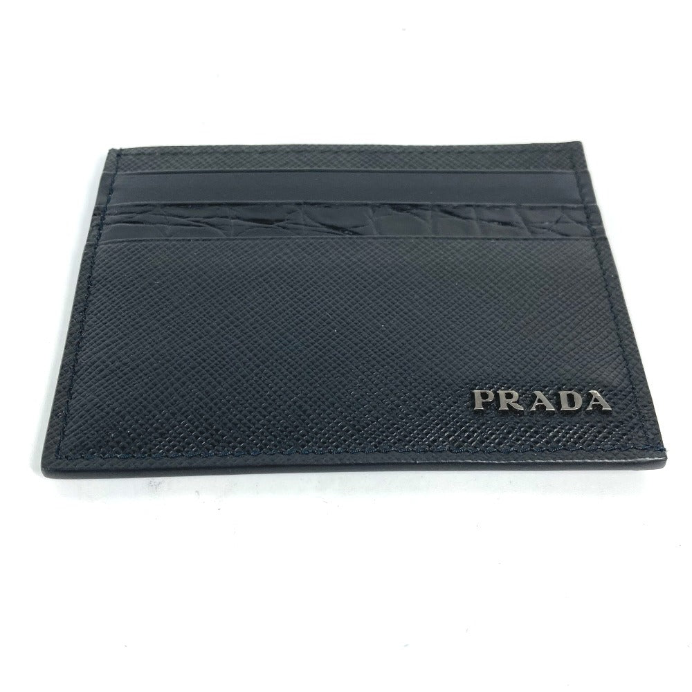 PRADA Card Case 2MC223 Safiano leather black logo