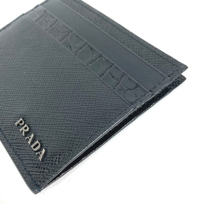 PRADA Card Case 2MC223 Safiano leather black logo