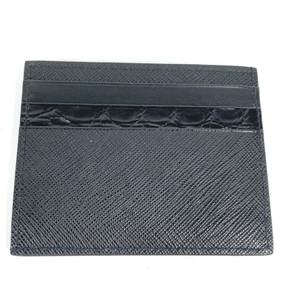 PRADA Card Case 2MC223 Safiano leather black logo