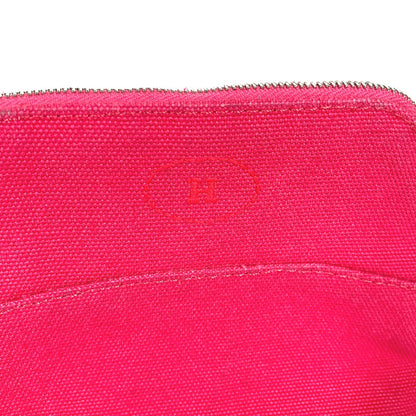 HERMES Pouch canvas pink Bolide Pouch Mini Mini 16 Women Used Authentic