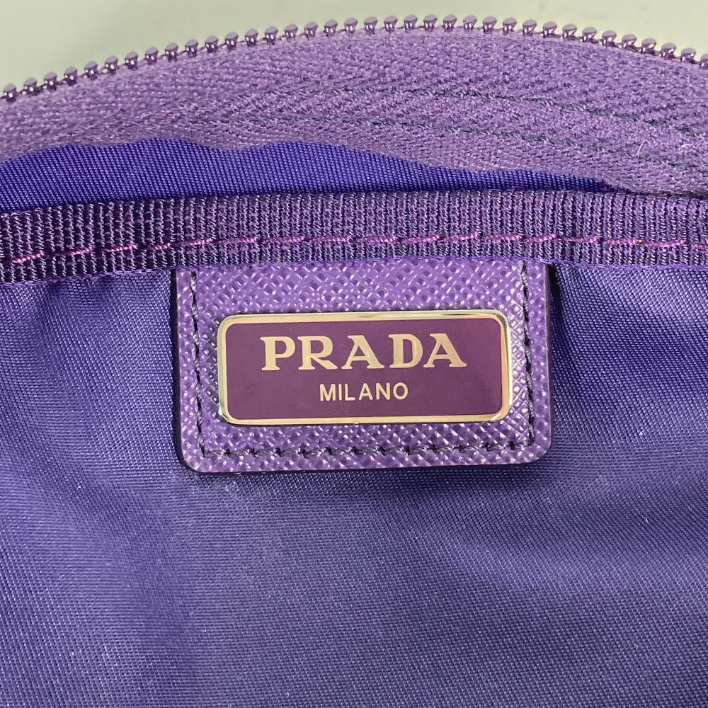 PRADA Pouch 1NA350 Nylon purple Triangle logo