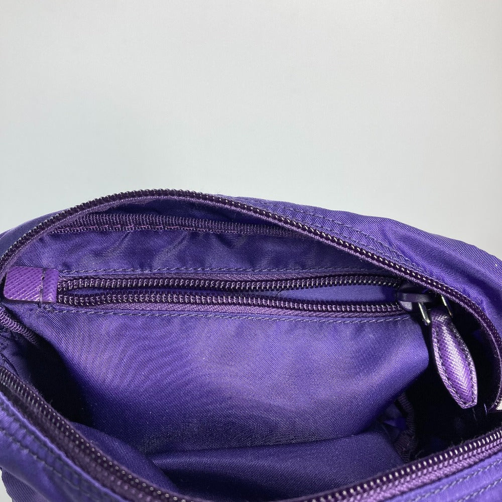 PRADA Pouch 1NA350 Nylon purple Triangle logo