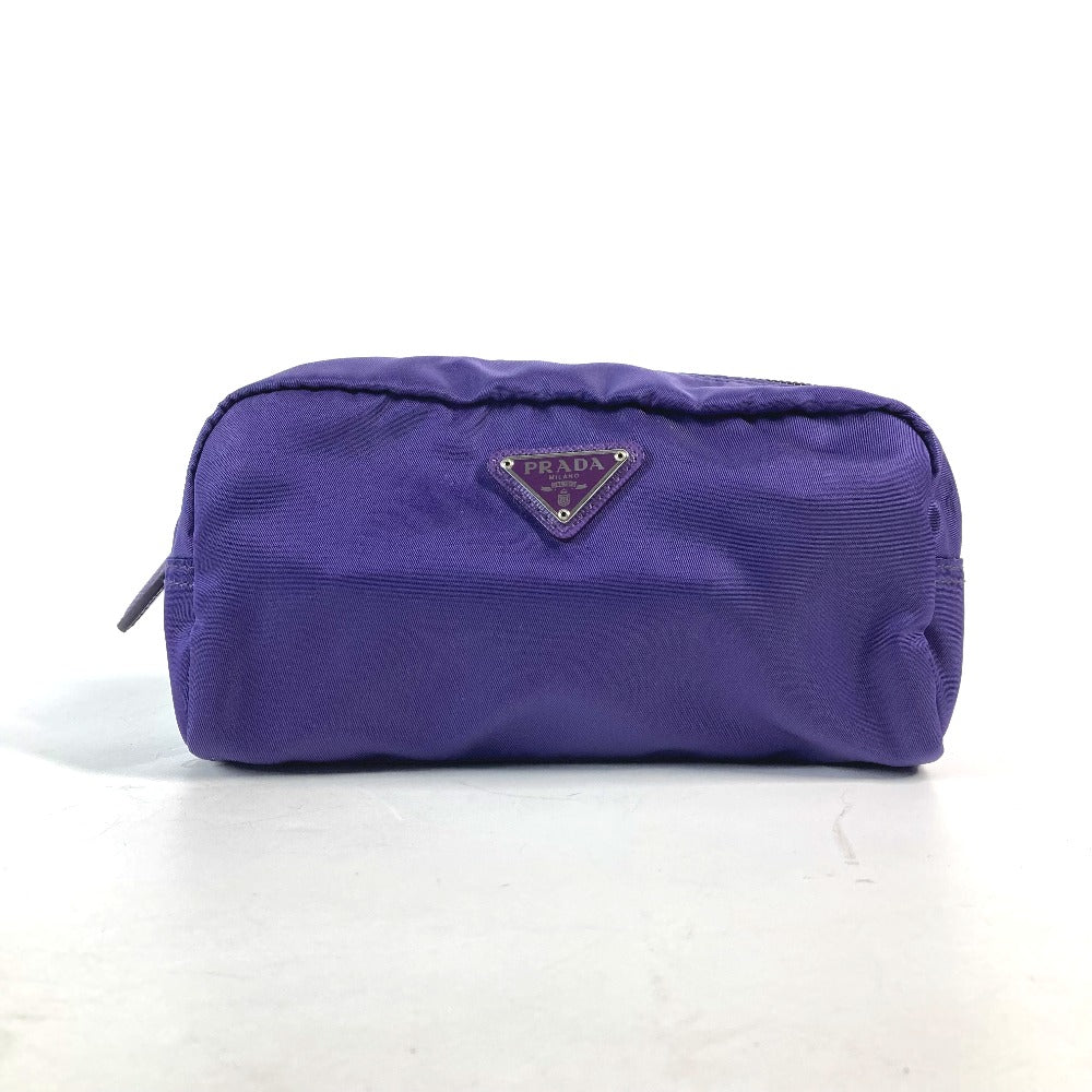 PRADA Pouch 1NA350 Nylon purple Triangle logo
