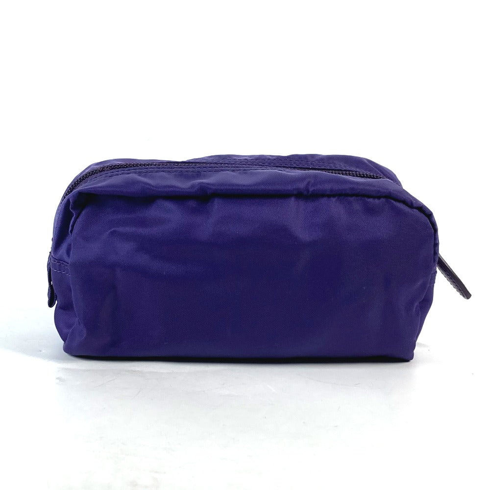 PRADA Pouch 1NA350 Nylon purple Triangle logo
