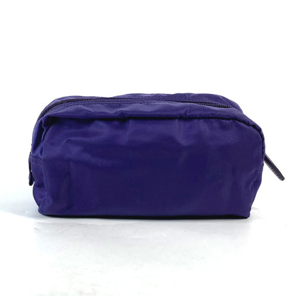 PRADA Pouch 1NA350 Nylon purple Triangle logo