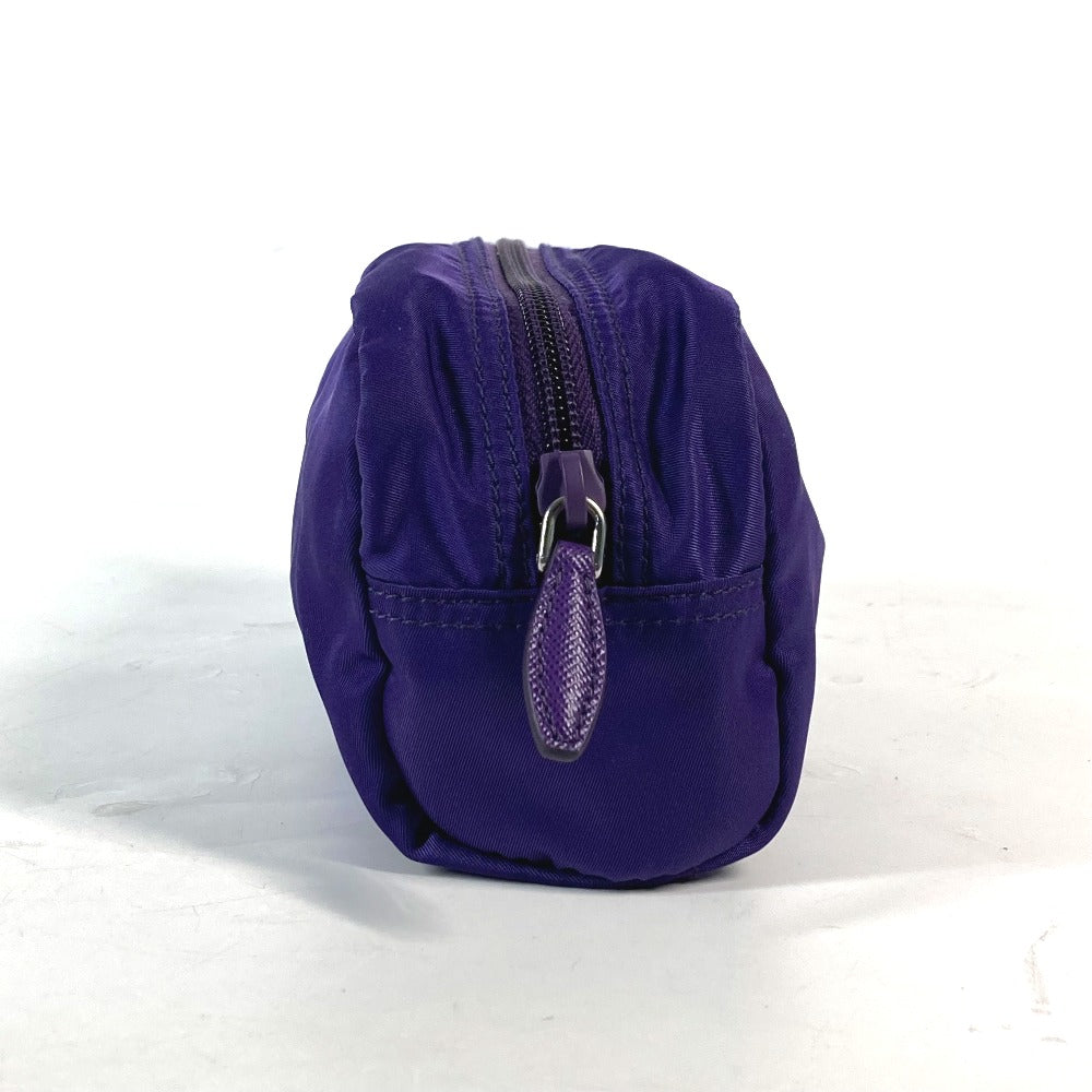 PRADA Pouch 1NA350 Nylon purple Triangle logo