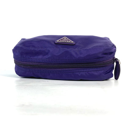 PRADA Pouch 1NA350 Nylon purple Triangle logo